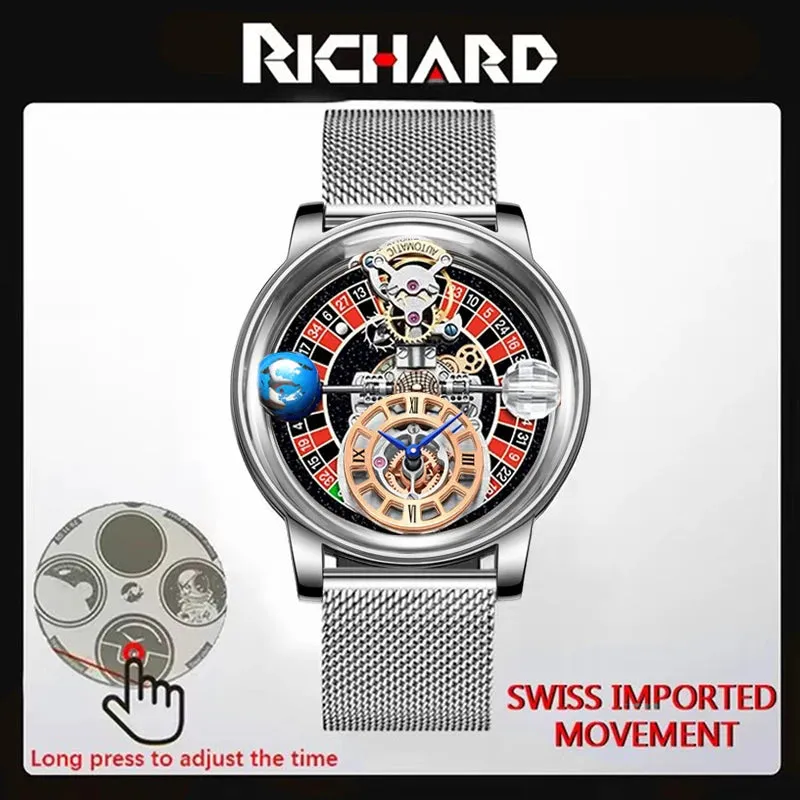 New Men's Luxury Swiss Quartz Watch - Jacob & Co Gambling Design.