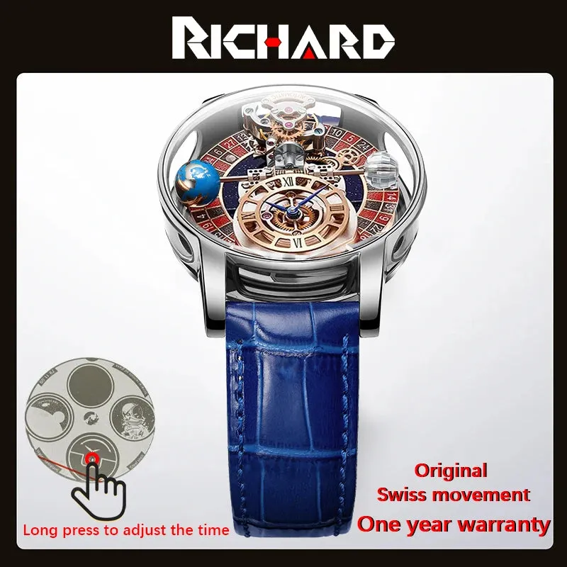New Men's Luxury Swiss Quartz Watch - Jacob & Co Gambling Design.