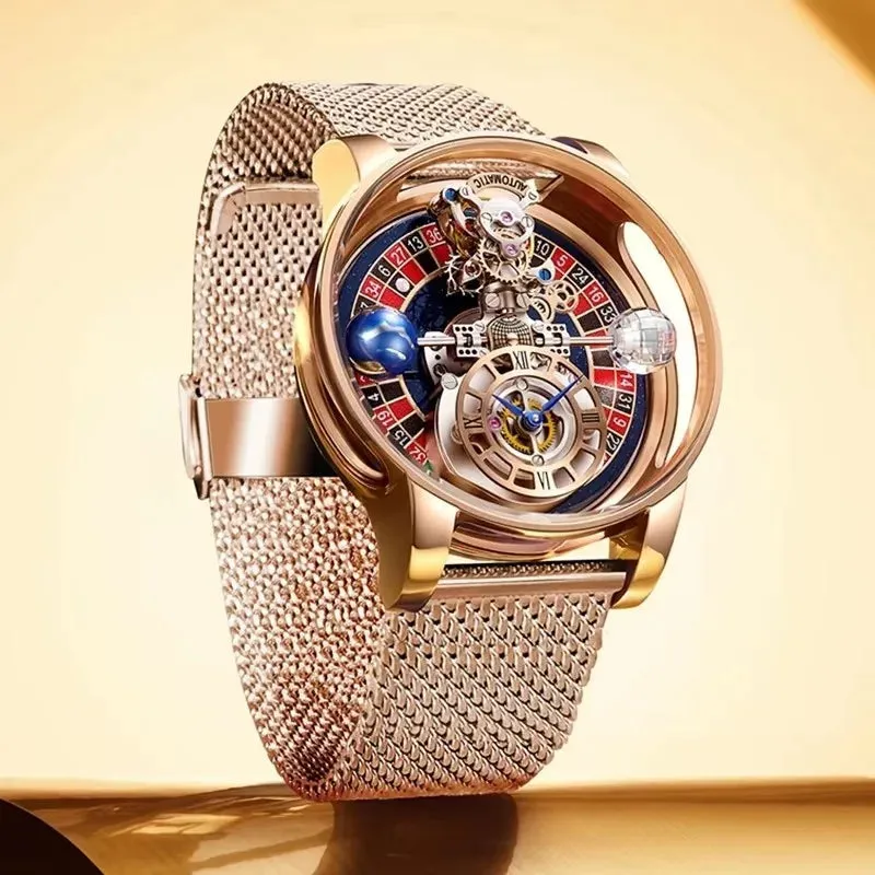 New Men's Luxury Swiss Quartz Watch - Jacob & Co Gambling Design.