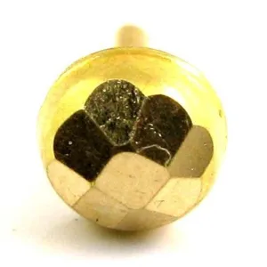 Nose Pin Solid Real 14k Yellow Gold with push pin