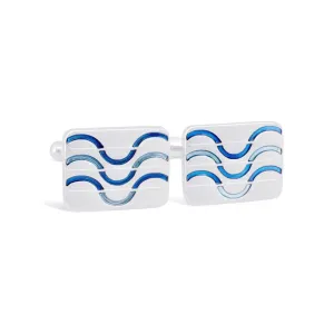 Ocean Waves Mortiff Cufflinks (Online Exclusive)