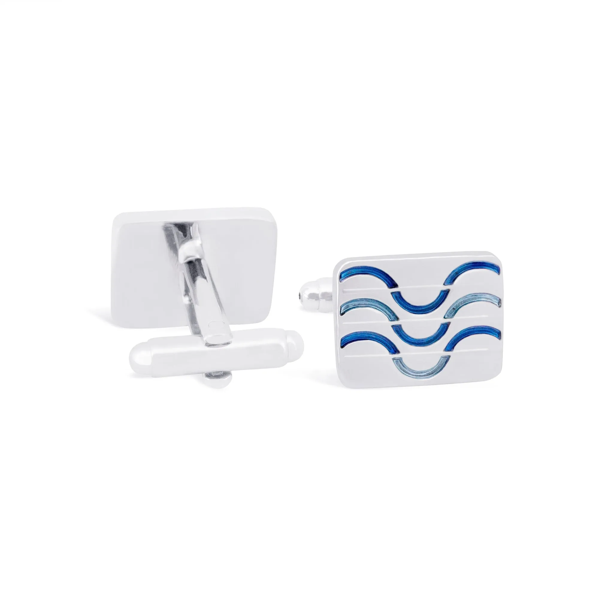 Ocean Waves Mortiff Cufflinks (Online Exclusive)