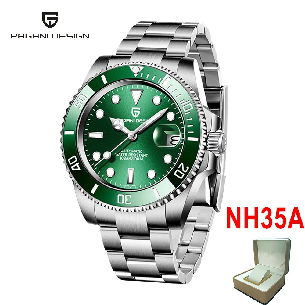 PAGANI DESIGN 2022 New Men&#39;s Watches Brand Luxury Automatic Watch For Men Mechanical Wristwatch Men 100M Waterproof NH35A Clock