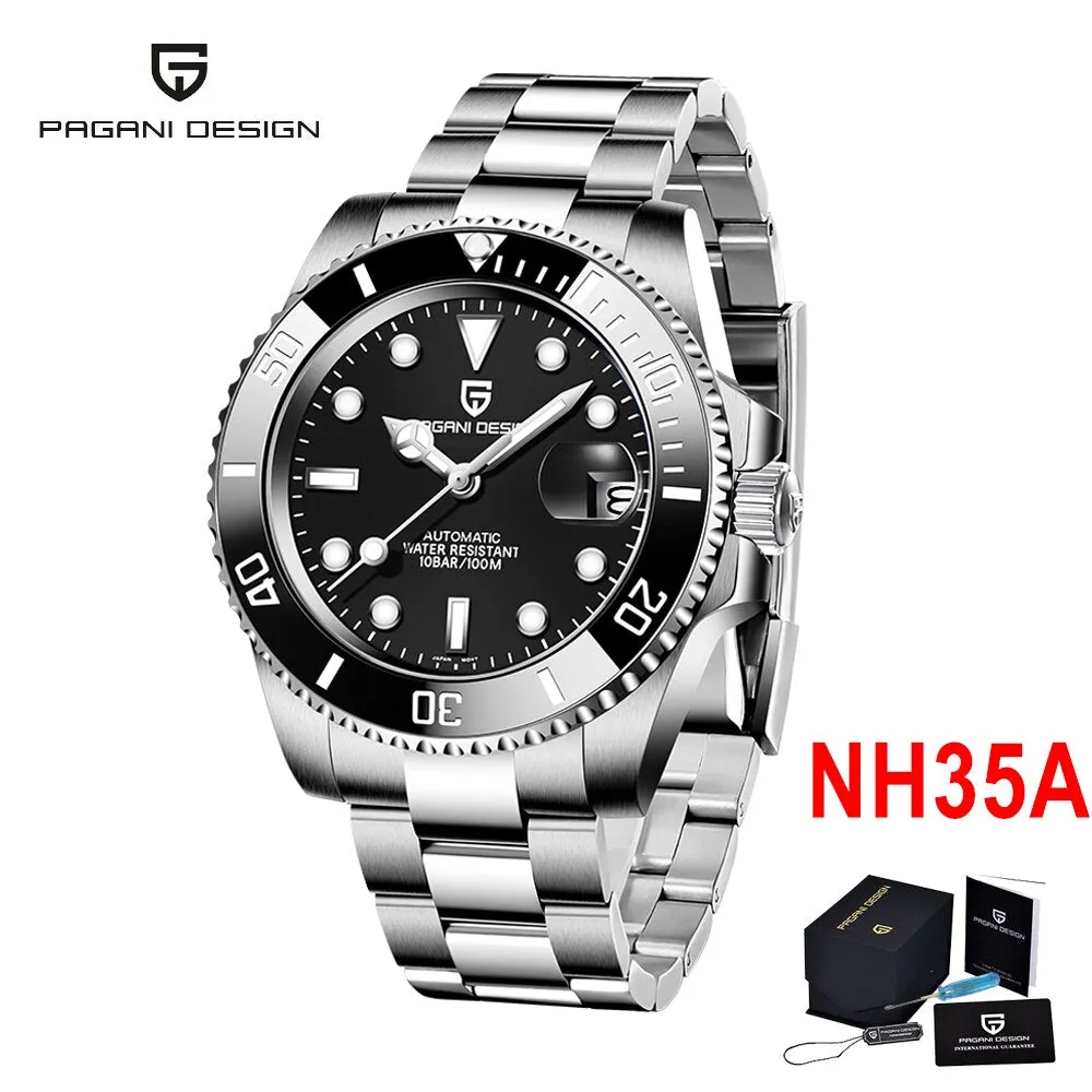 PAGANI DESIGN 2022 New Men&#39;s Watches Brand Luxury Automatic Watch For Men Mechanical Wristwatch Men 100M Waterproof NH35A Clock