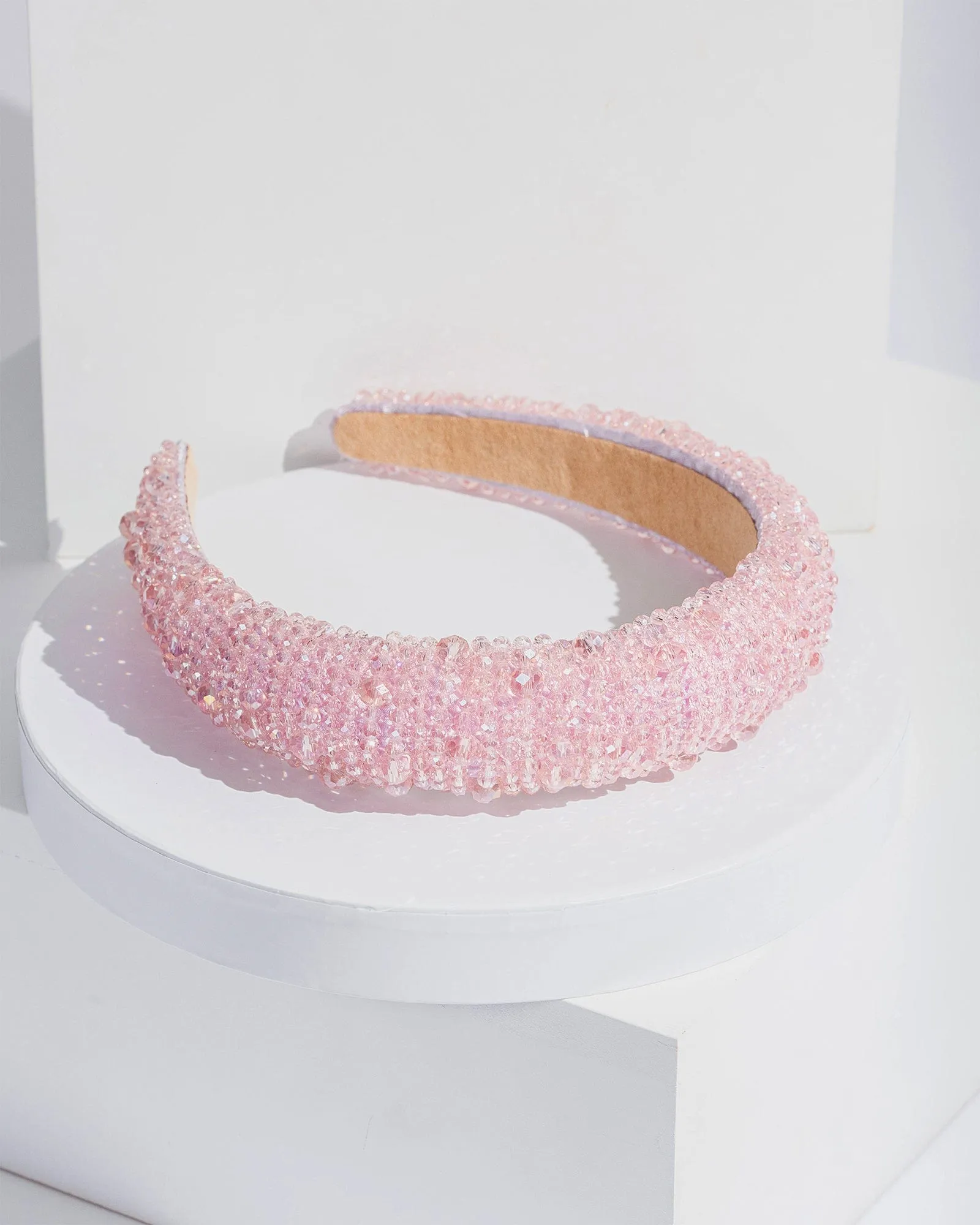 Pink Beaded Detail Headband
