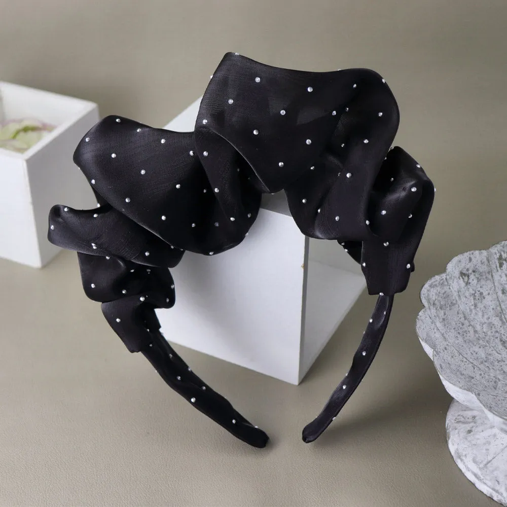 Polka Dot Ruffle Headband