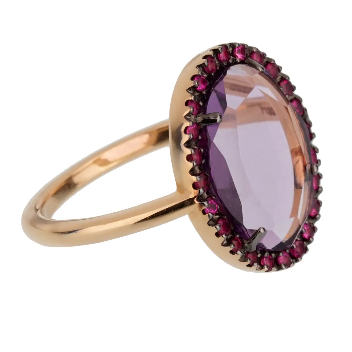 Pomellato Rose Gold 2 Carat Amethyst Cocktail Ring