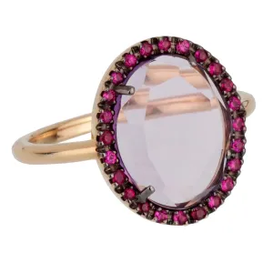 Pomellato Rose Gold 2 Carat Amethyst Cocktail Ring