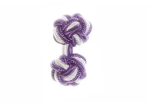 Purple & White Cuffknots
