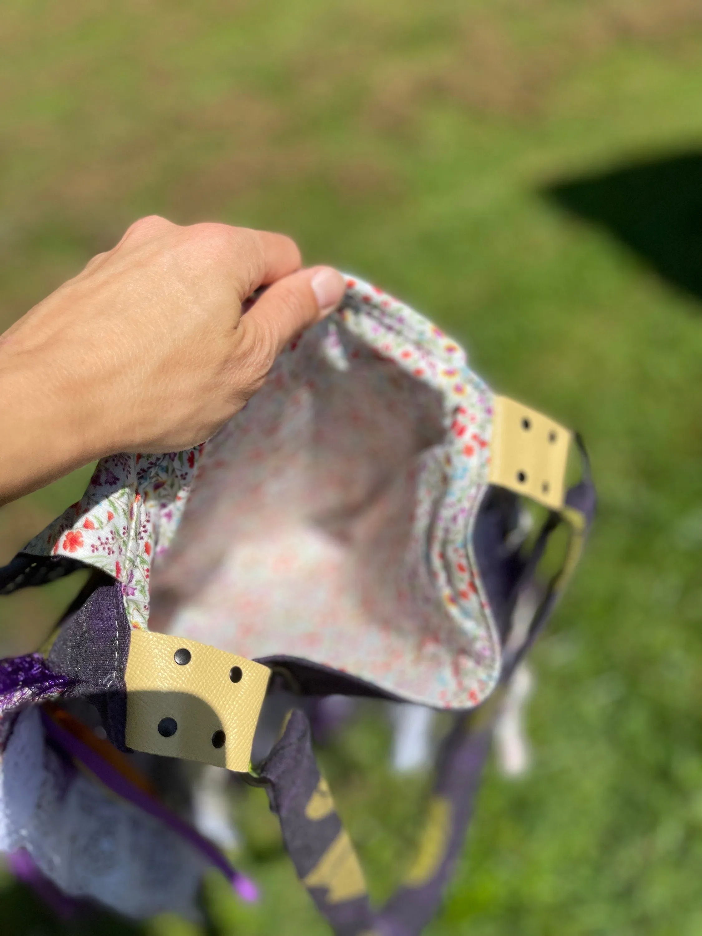 Purple Hippie Handbag - Vintage Lace Fringe Purse for Boho Chic Style