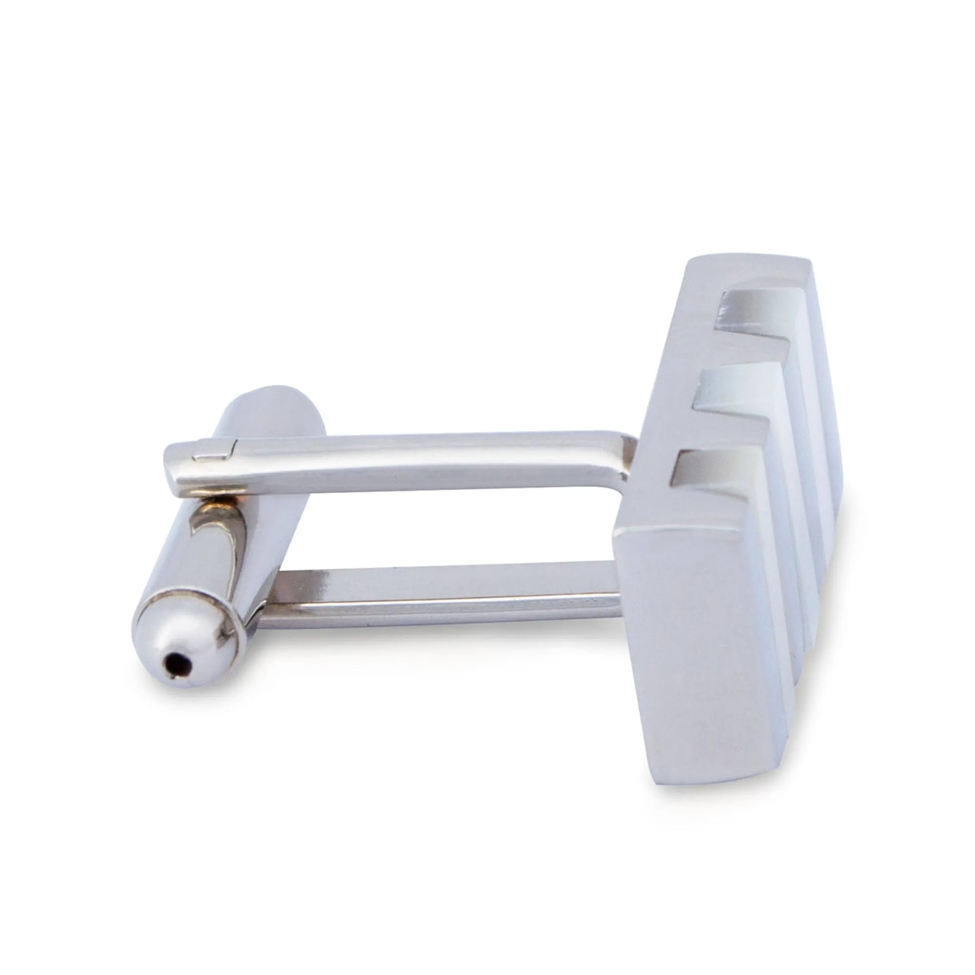 Rectangle Cufflinks with Mother of Pearl Strips (Online Exclusive)
