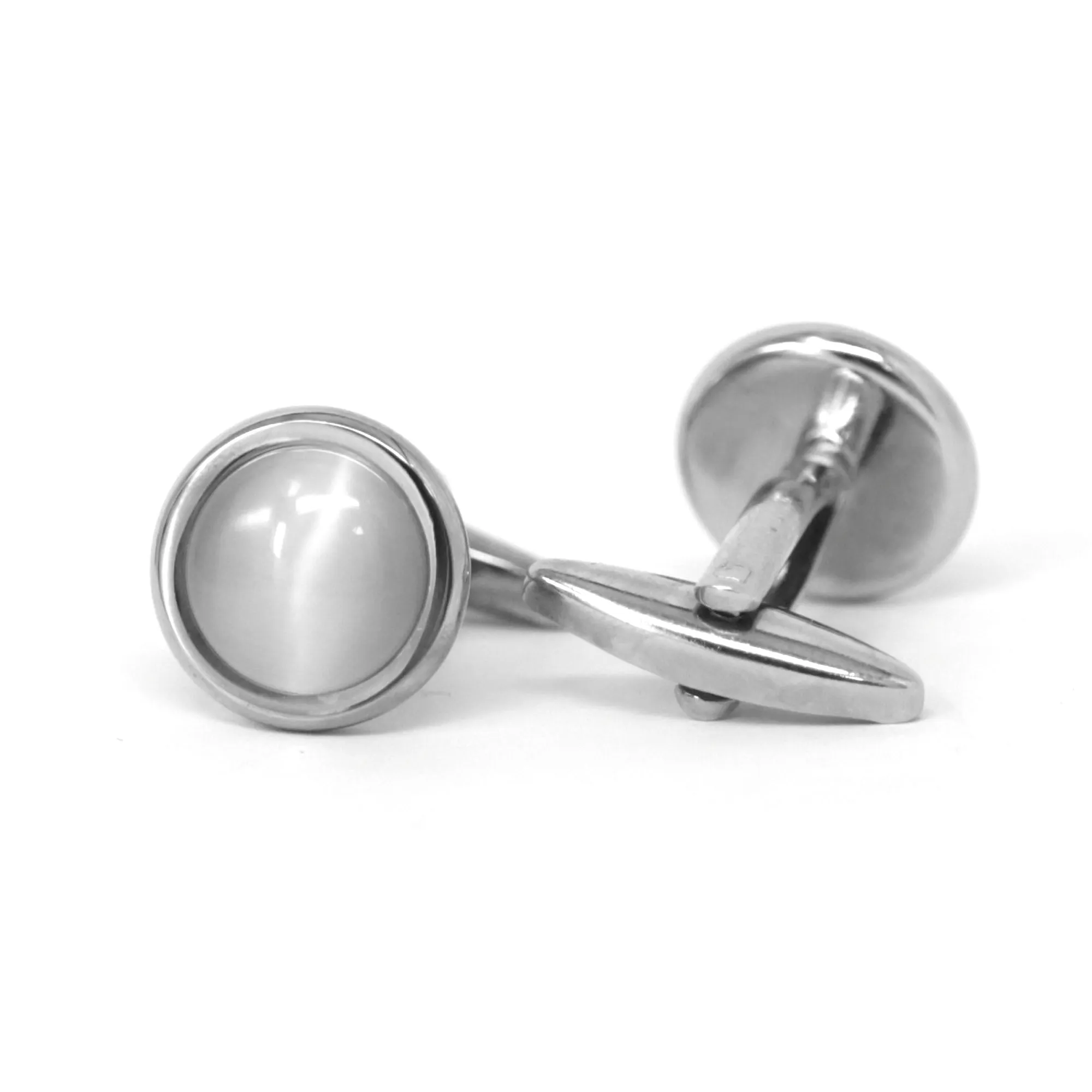 Round Silver White MOP (Small Size)