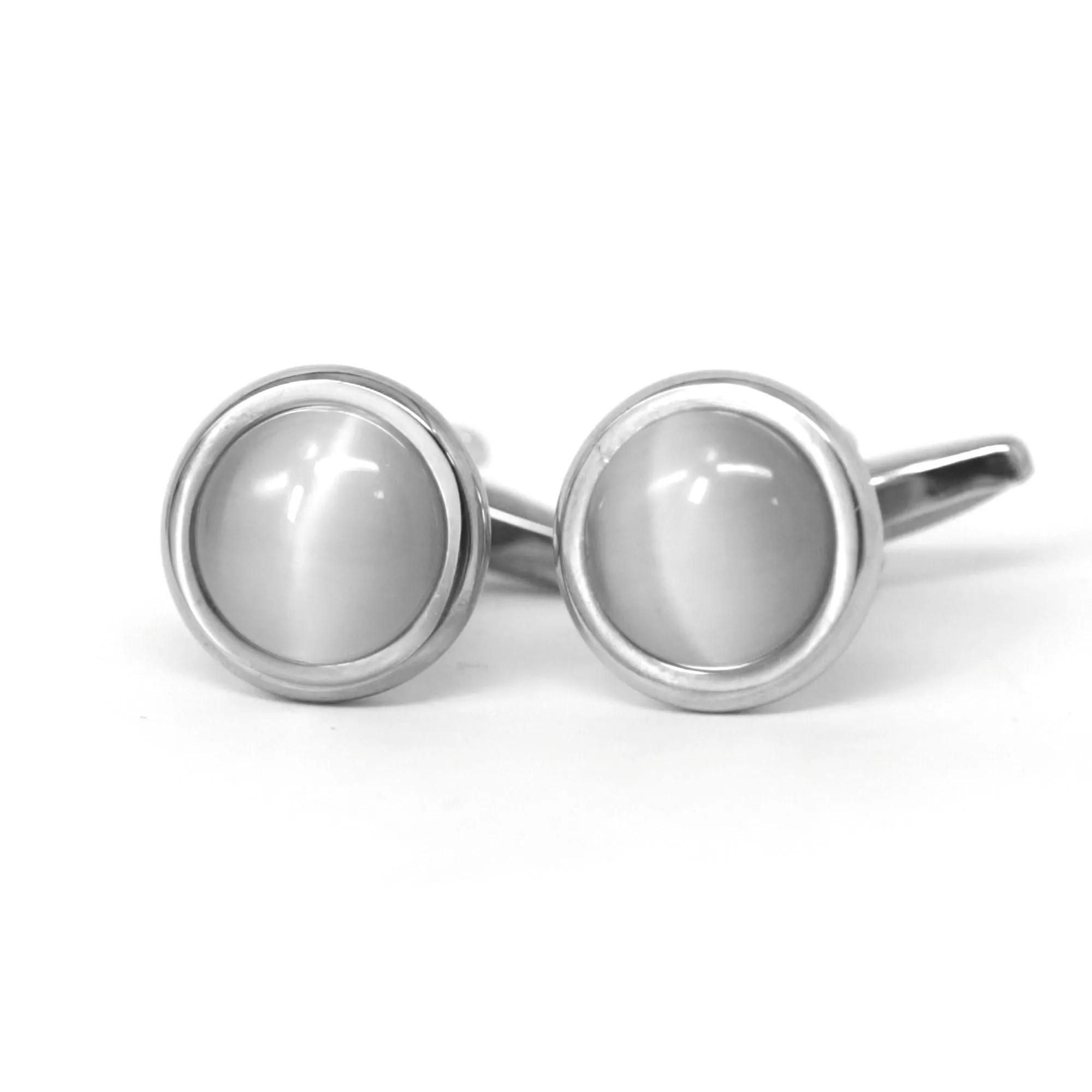 Round Silver White MOP (Small Size)