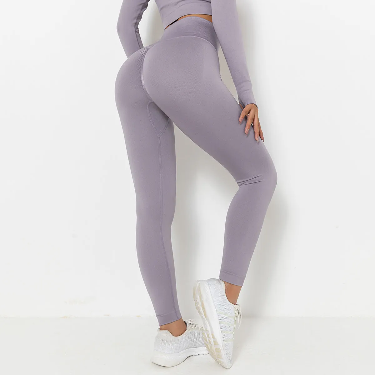 Seamless Knitted Solid Color Chest T-shirt Sports Running Fitness Yoga Wear Short-sleeved Top For Women