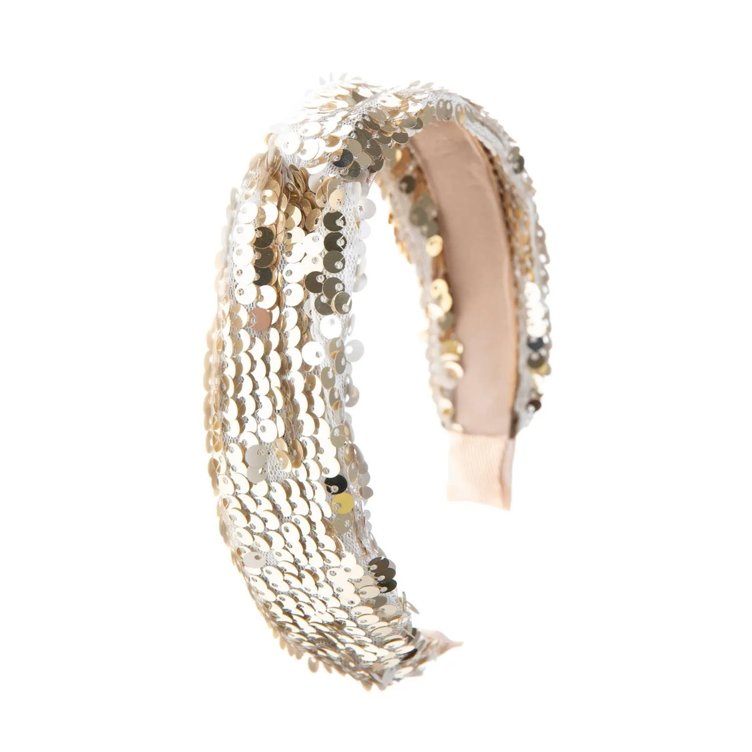 Sequin Crush Gold Headband