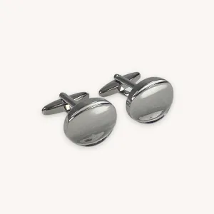Silver Brass Cufflinks