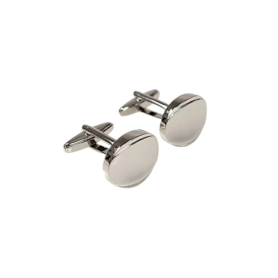 Silver Brass Cufflinks