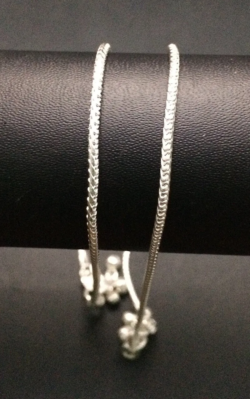 Silver Chain Anklets