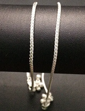 Silver Chain Anklets