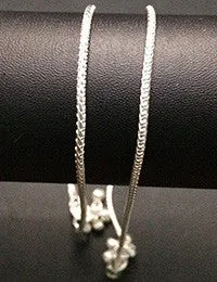 Silver Chain Anklets