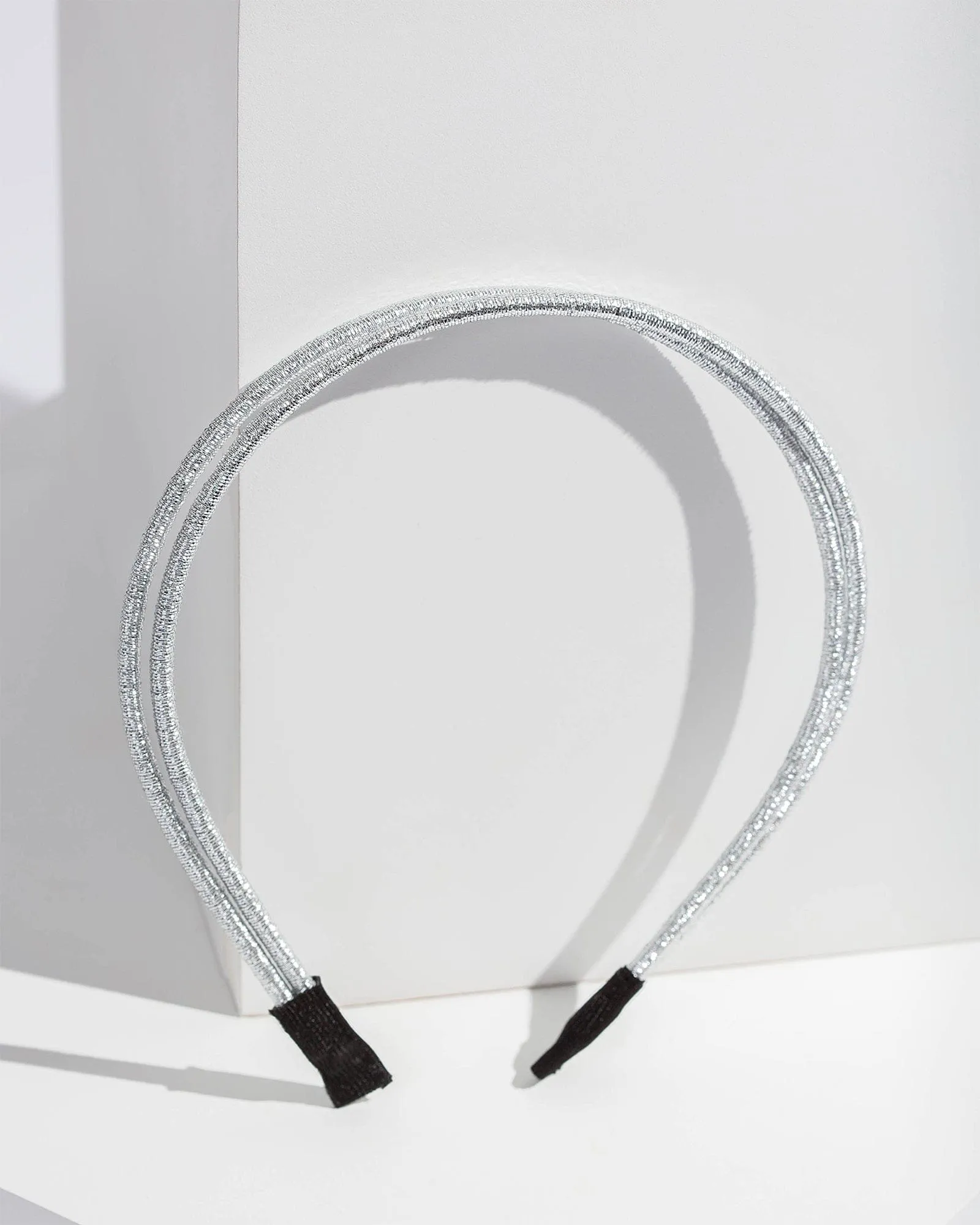 Silver Double Row Detail Headband