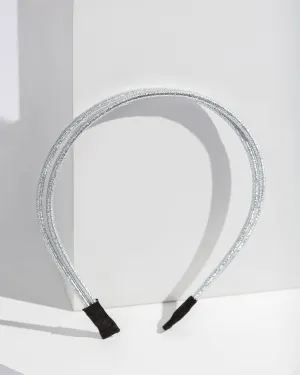 Silver Double Row Detail Headband