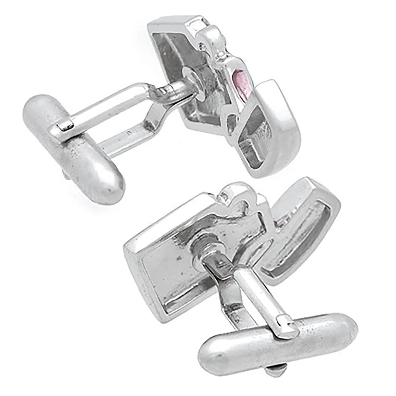 Silver Oil Lighter Cufflinks