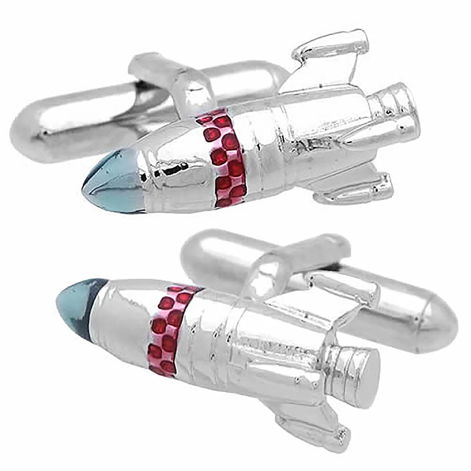 Silver Rocket Cufflinks