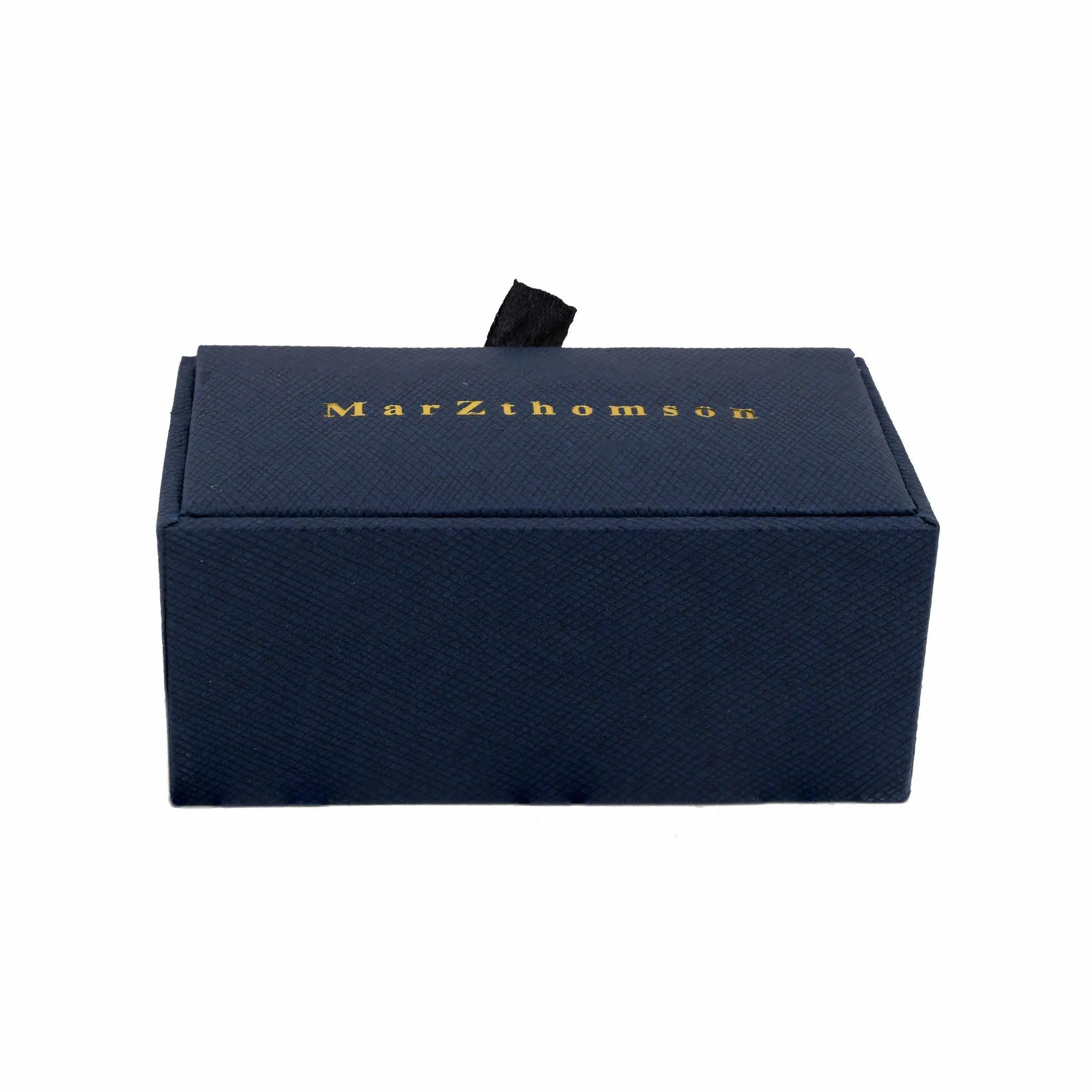 Silver Round with vertical and horizontal stripe Cufflinks