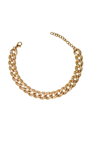 Sparkle & Shine - Rhinestone Decor Chain Anklet