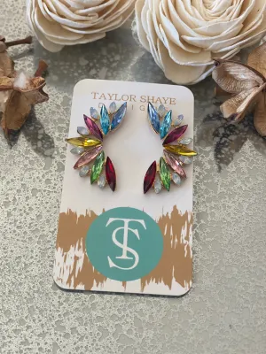 Spencer Jeweled Drop Earrings