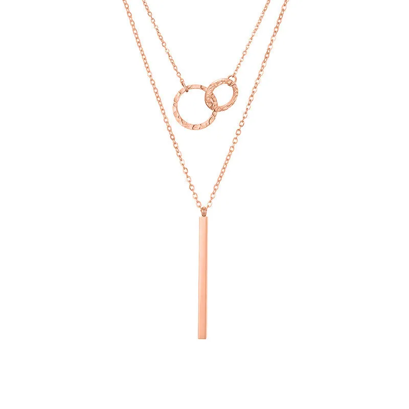 Stainless Steel Dual Necklace