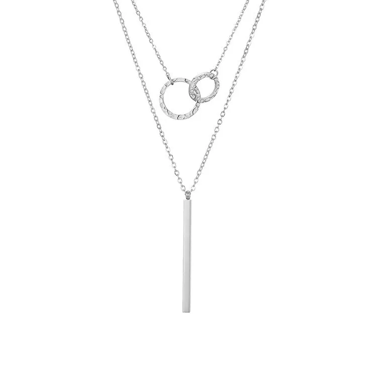Stainless Steel Dual Necklace