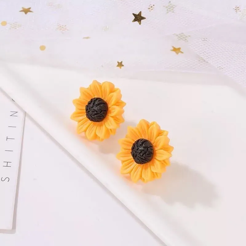 Sunflower Pearl Golden Necklaces