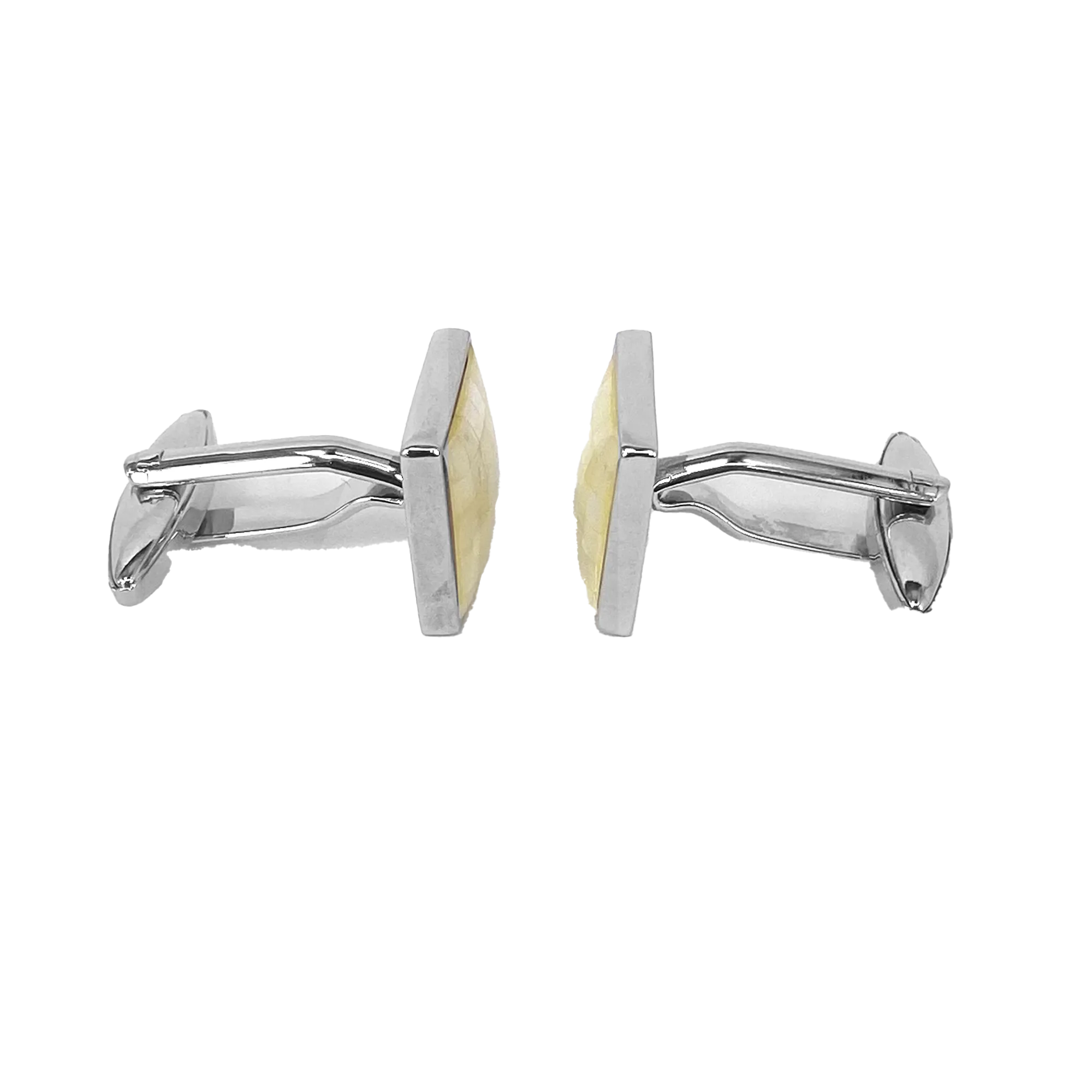 White Mother of Pearl Tiles Cufflinks (Online Exclusive)